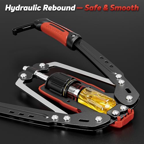 Adjustable Hydraulic Twister Arm Trainer - 22-440lbs Resistance - Black & Red