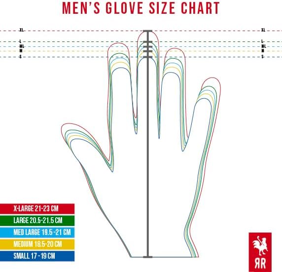 Red Rooster Sussex Premium Golf Glove - Ultra-Thin Cabretta Leather, White, Tournament Design