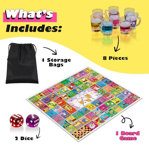 Interactive Drinking Board Game for Adults - 2-8 Players
