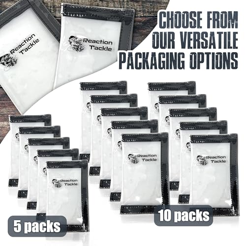 Large 10-Pack Clear PVC Fishing Lure Wraps for Treble Hooks, Water-Resistant Tackle Storage