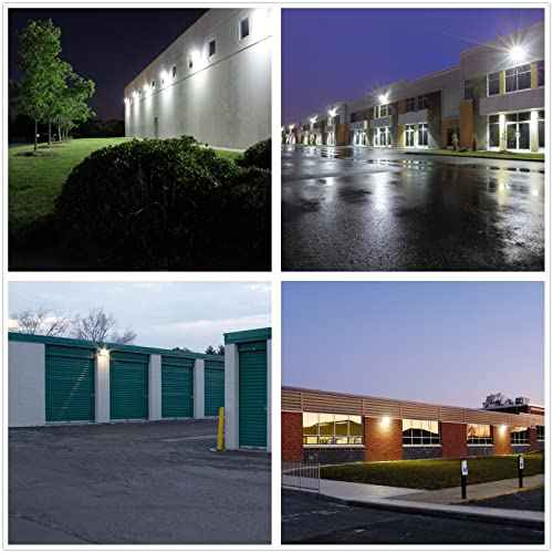 100W LED Wall Pack Dusk to Dawn, 13000Lm 5000K Daylight Commercial Security Lighting,400-600W MH Equivalent, 100-277V,ETL Certified Outdoor LED Wall Pack Light for Parking Lot Doorway House