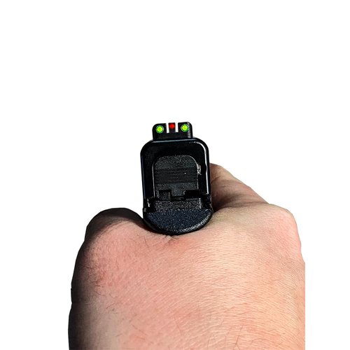 Fiber Optic Sight Red Front & Green Rear Sight for Glock 42,43,43X,48,Incompatible MOS Models