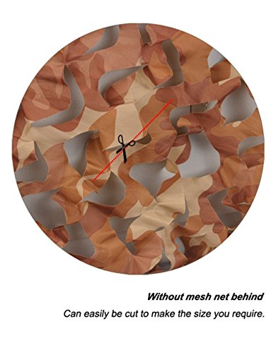 Camouflage Netting - Waterproof Desert Camo 1.5x2M (5x6.6ft)