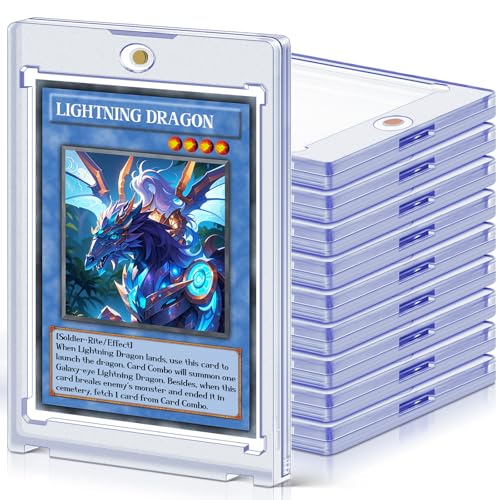 Homthy 10 Pack Magnetic Card Holders for Trading, MTG, Sports & Gaming Cards, 35pt