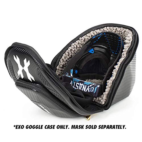 HK Army Exo Goggle Case - Black Carbon Fiber, Paintball Goggles Storage