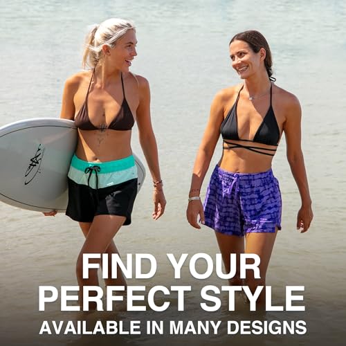 Kanu Surf Women's Darren Stretch UPF 50+ Active Swim & Workout Boardshorts - Harmony Purple, 13-14"