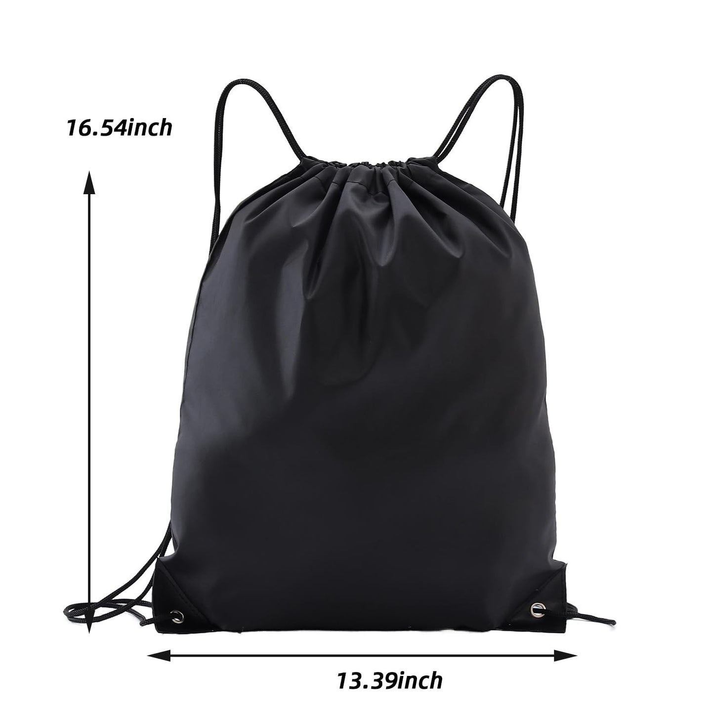 Haokuaile Drawstring Backpacks, 20 Pack — Ideal for Parties, Classroom Activities, Group Events & Giveaways (20, Black)