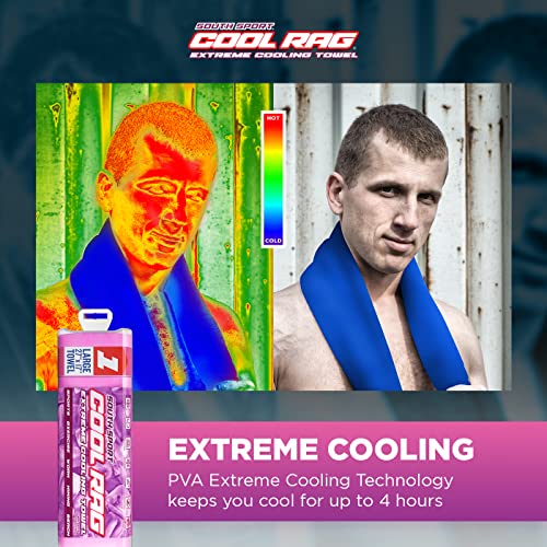 South Sport Pink Tube Cooling Towel for Heat Relief - Instant Neck & Body Cooling