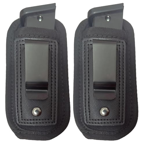 Universal IWB Magazine Holster - 2 Pack, Fits 9mm .40 .45 Pistol Mags