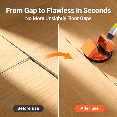 Floor Gap Repair Tool with Suction Cup & Sticky Pads - 45° Angle