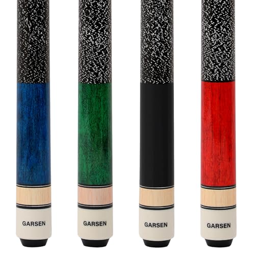 Premium Canadian Maple Pool Cue Stick Set - 58 Inch, 4 Colors