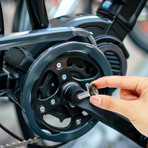6 Pcs Bike Crank Arm Fixing Bolts - Metal Bottom Bracket Screws