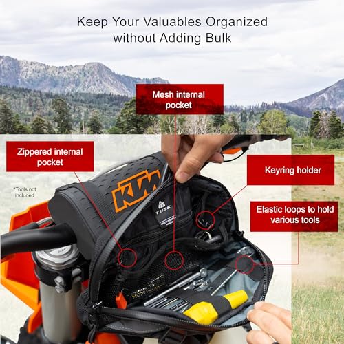 Tusk Handlebar Bag 2.3L - Durable 600D Cycling Storage