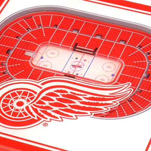 YouTheFan NHL 3D StadiumView Coasters – Detroit Red Wings Pack (2)
