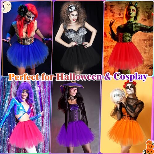 Tutu for Women Adults 5 Layered Tulle Skirt Halloween Skirts 80S
