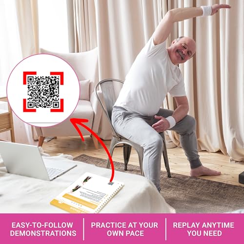 Chair Yoga Book for Seniors - 30 Poses with Video Guide