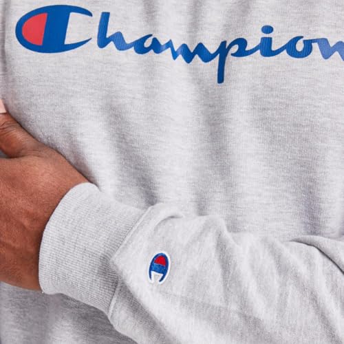 Champion Men's Fleece Crewneck Sweatshirt Medium Manhattan Mist Heather