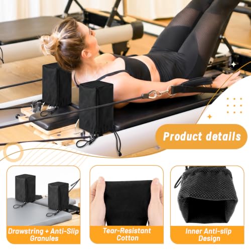 2-Pack Pilates Reformer Shoulder Block Covers - Anti-Slip Cotton