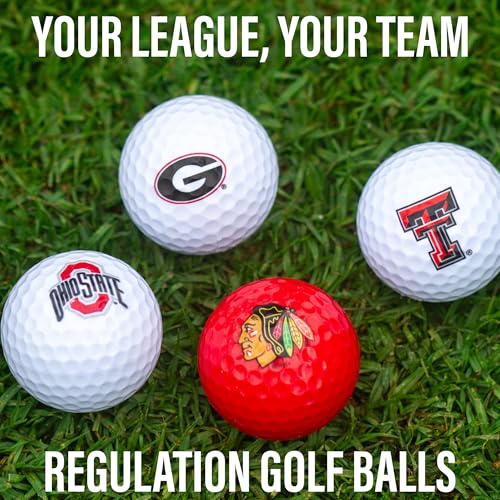 NHL Regulation Size Golf Balls - 3 Pack with Team Logo