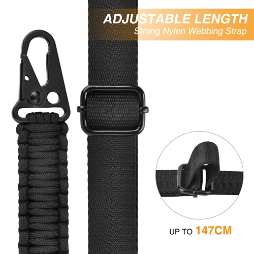CVLIFE 550 Paracord Two-Point Sling with Upgraded Metal HK Hook – Ordinary Sling