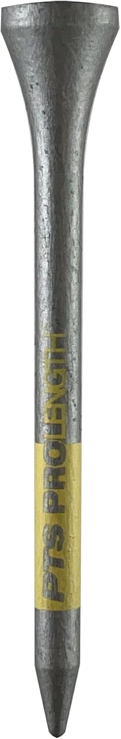 PrideSports PTS Titanium Strength Golf Tees - 75 Count, 2-3/4 Inch | Enhanced Durability with 8% Thicker Shaft