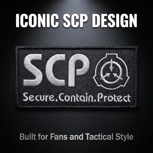 SCP Foundation Tactical Morale Patch - Luminous Hook and Loop Gear Accessory