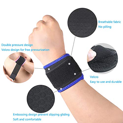 Wrist Brace Compression Support Strap for Sports - Pink