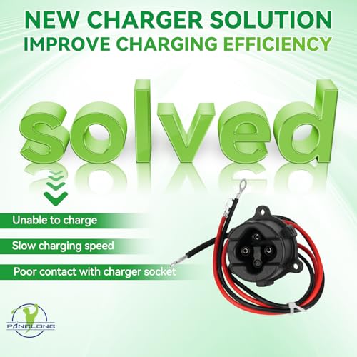 Panglong 48V MAC DC Charger Plug Receptacle for Yamaha G29 Golf Cart - OEM# JW9-H6181-00