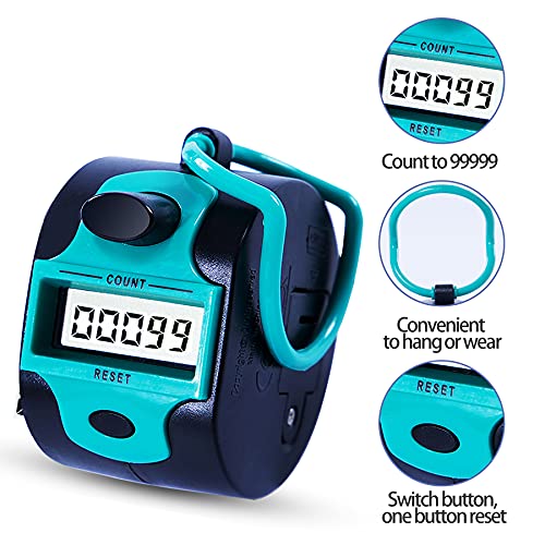 Handy Click Counter - 2 Pack Digital Tally Clicker with LCD Display