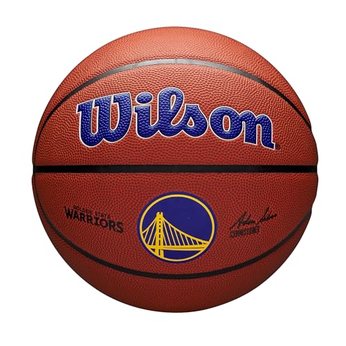 Wilson NBA Team Alliance Basketball - Golden State Warriors, Size 7 - 29.5"