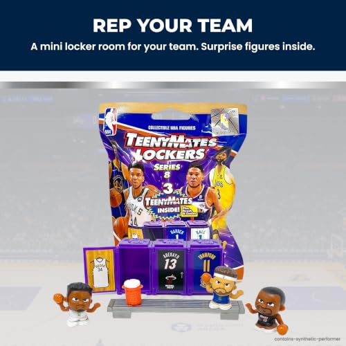 NBA Basketball Legends Locker Room Set - TeenyMates Action Figures