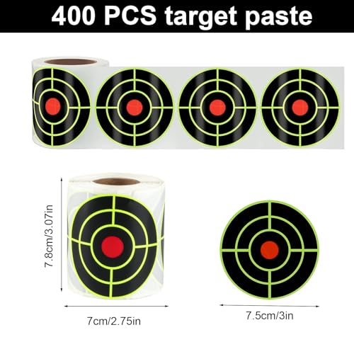 3 Inch Self-Adhesive Splatter Shooting Targets - 200 Pcs