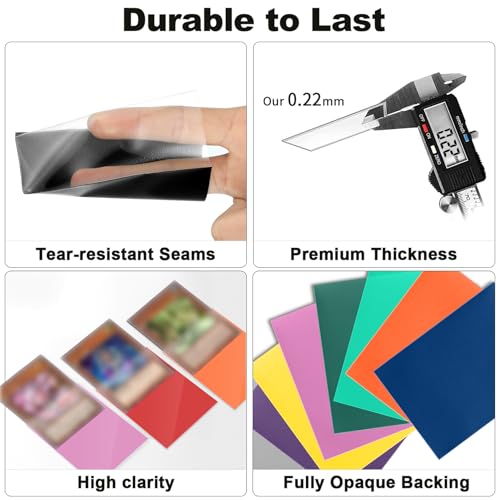 200 Premium Card Sleeves for Standard Trading Cards - Matte Finish
