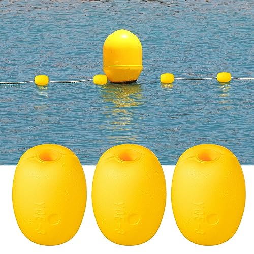Poen 6-Pack Marine Buoy Floats for Boat, Kayak, Pool, and Watermarking, 4" x 3"