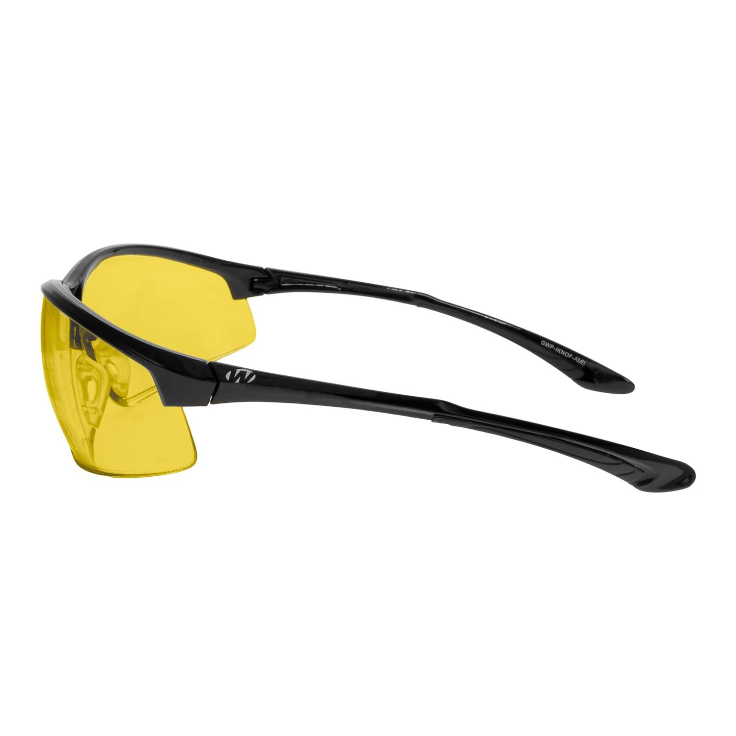 Walker's Tanker Open Frame Shooting Glasses Amber w/CASE