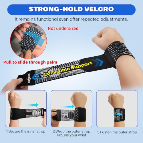 Compression Wrist Brace Support Wrap - Medium Size
