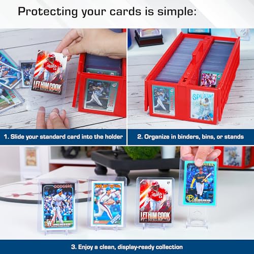Standard 3x4 Topload Card Holders - 25 Count | Rigid PVC Protection