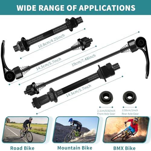 High Hardness MTB Quick Release Skewer Set - Universal Axle for 20-28in Bikes