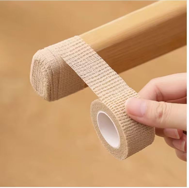 Self-Adhesive Skin Colour Elastic Bandage Tape - 6 Pieces
