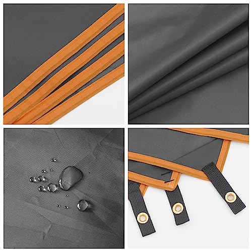 Portable Waterproof Camping Tarp - Gray 41.3" x 83"