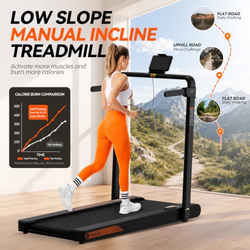 4-in-1 Foldable Walking Pad with Vibration Plate for Home