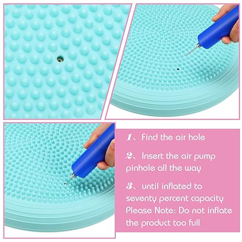 Wobble Cushion Set - 4 Inflatable Sensory Balance Discs for Kids