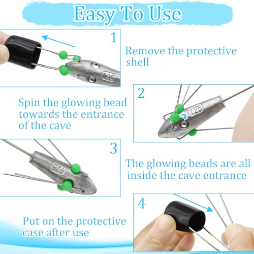 2.8oz (80g) 5Pcs Sputnik Lead Fishing Sinkers Long Tail Spider Weights