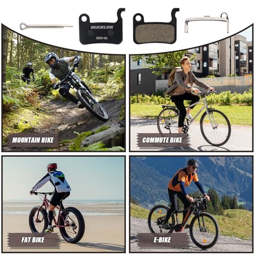 Bike Disc Brake Pads - Resin (2PC) for Zoom & Shimano Deore