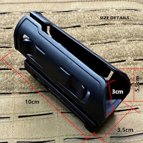 Tactical Flashlight Holster with Quick-Draw & Molle Mount for Duty Belt