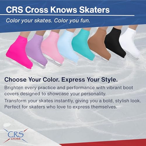 Youth White Lycra Ice Skating Boot Covers - Premium Protection