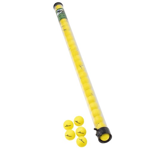 ALMOSTGOLF Practice Stick - Shag Tube with Ball Release, 24 Limited Flight Practice Golf Balls Included - Made in USA