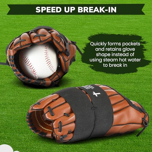 Simgoing Christian Cross Baseball/Softball Glove Wrap - Bible Style