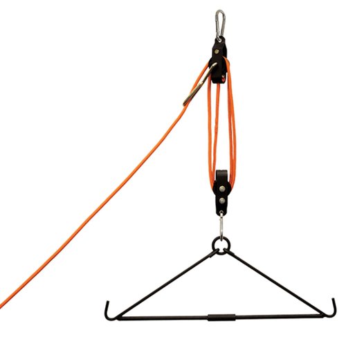 MUDDY Magnum Lift System Durable Heavy-Duty 4:1 Pulley System for Lifting Game Animals Up to 500 lbs Automatic Self-Locking Mechanism for Single-Person Use