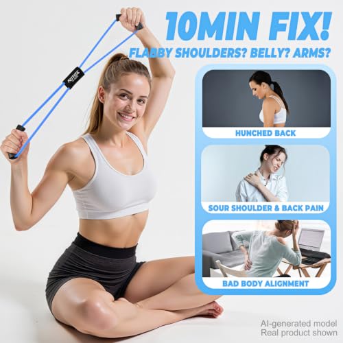 Figure 8 Resistance Bands with Handles - 1 Blue - Home Gym Equipment